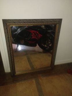 Ornate Framed Wall Mirror 30x36