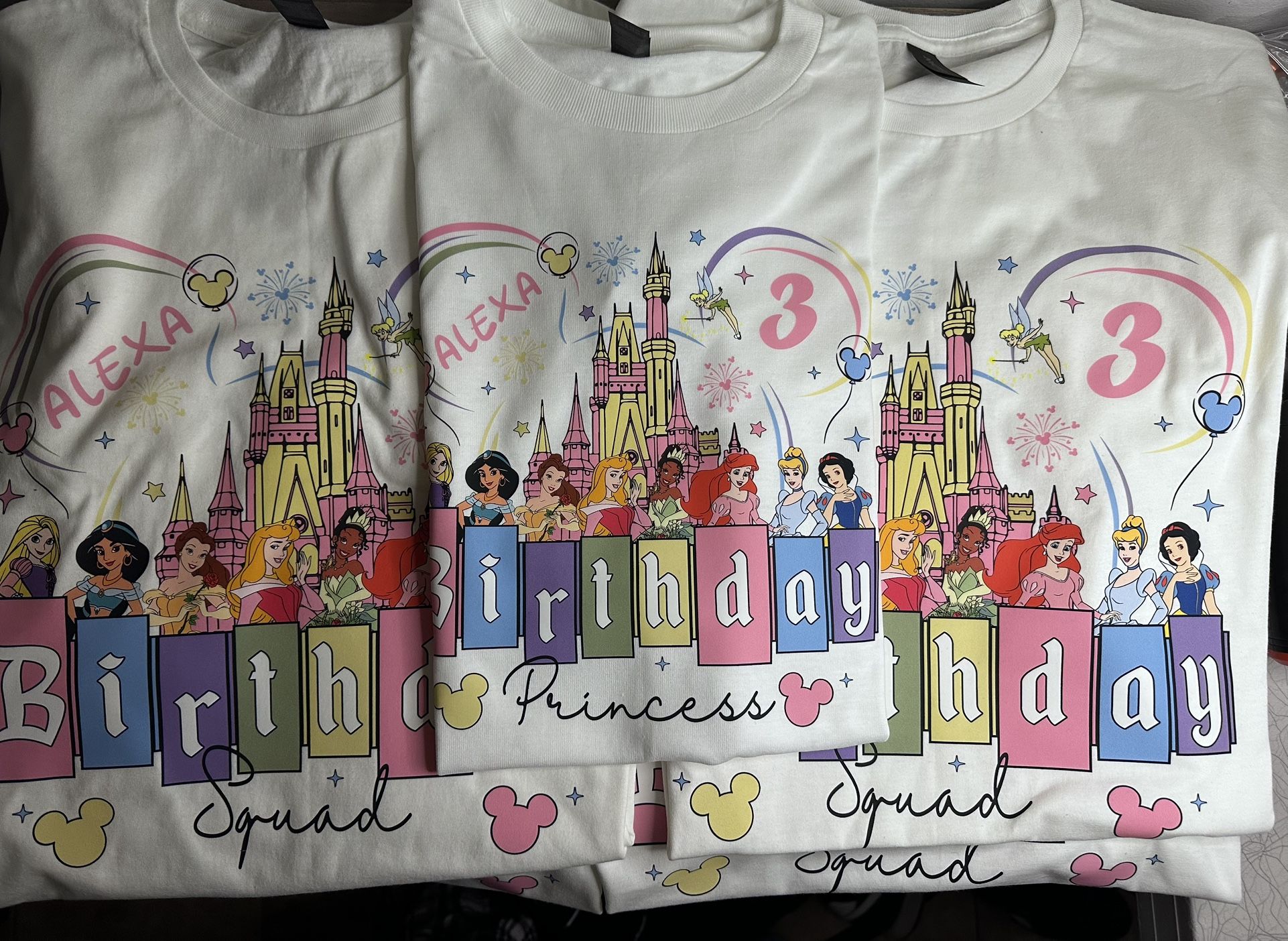Disney Birthday Princess Custom T Shirt