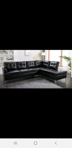 New Black Sectional Sofa