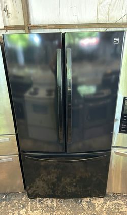 Kenmore Black French Door Fridge - Great Condition, Spacious Interior