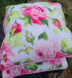 Floral Throw Pillows Set of Two