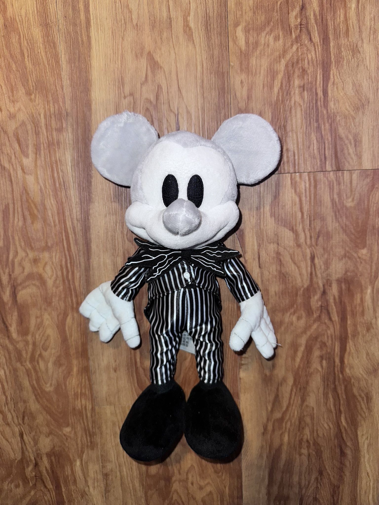 Mickey Mouse Jack Skellington 10” Plush Disney Parks Nightmare Before Christmas