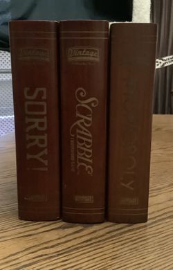 Parker Brothers Vintage Game Collection Wooden Boxes