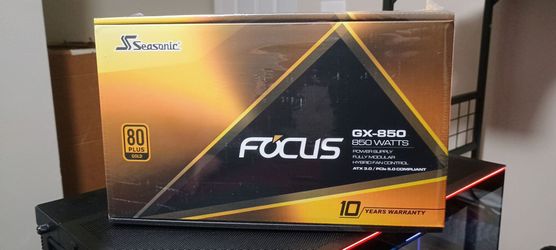 Seasonic Focus GX-850 Watts 80+ Gold PSU (Black)
