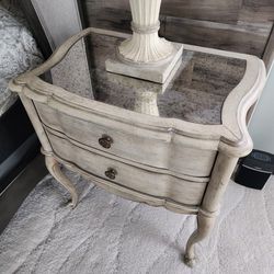 Bedroom Night Stand With Power Connections - Set of Two