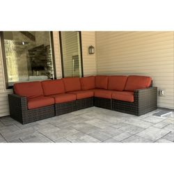 Outdoor Sectional with Sunbrella Cushions