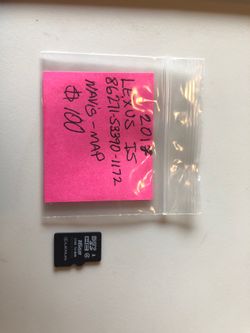Lexus IS SD card