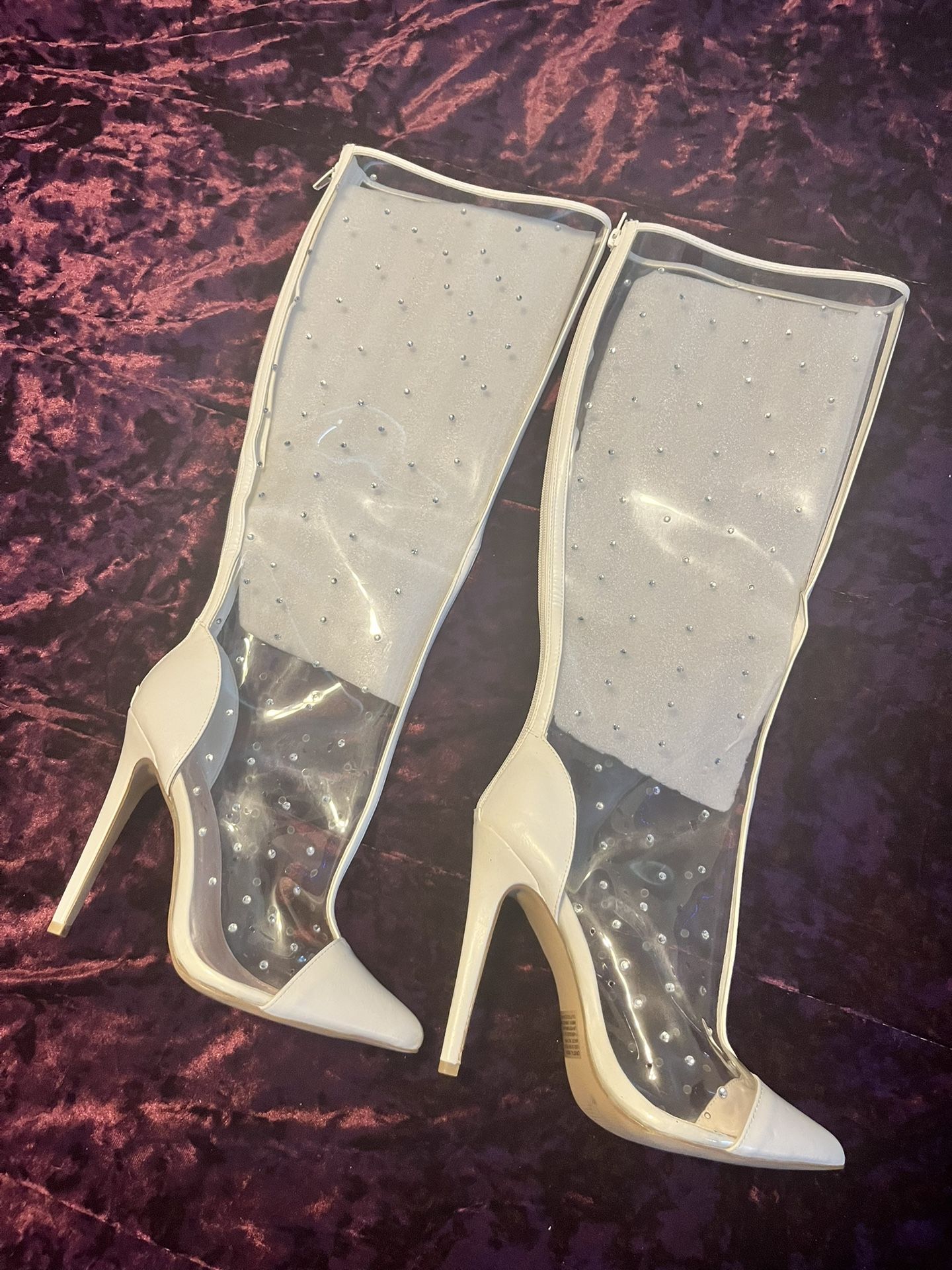 PVC Stiletto Boots