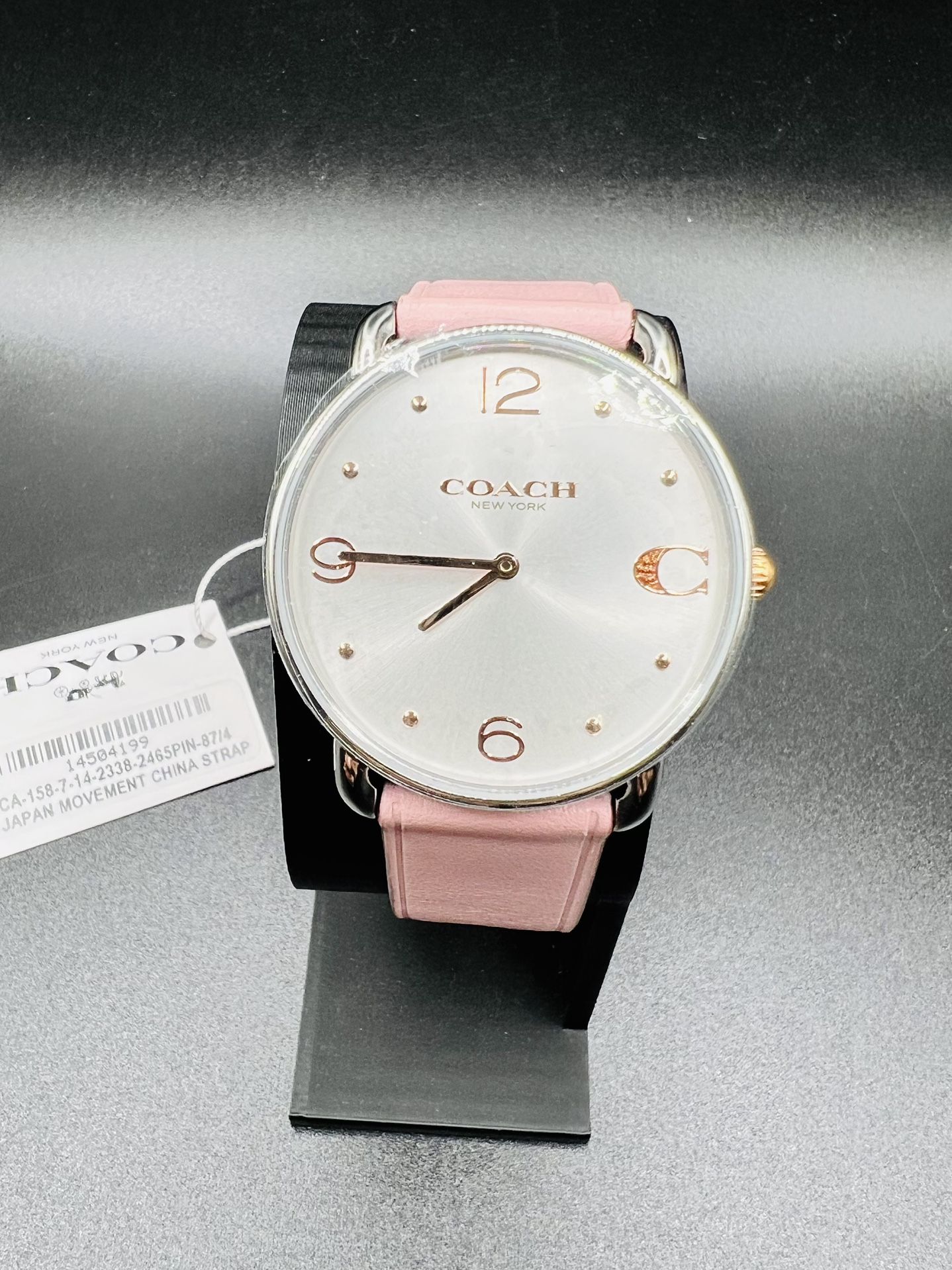 NEW Women’s Coach Elliot Pink Leather Strap Watch