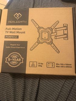 PERLESMITH Full-Motion TV Wall Mount – Brand New