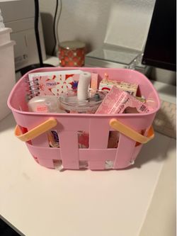 Pink Personal Care Bundle Basket
