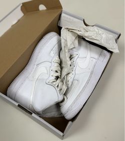 Nike Air Force 1 Mid Triple White Youth Size 5.5Y