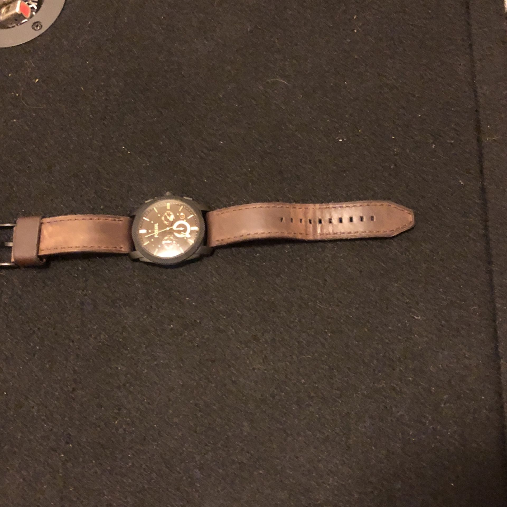 Distressed Leather Watch
