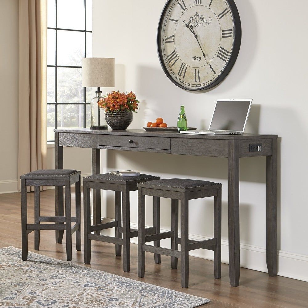Caitbrook Gray 7 Piece Rectangular Dining Table Set