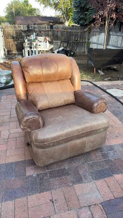 Leather recliner