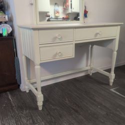 Small Antique Vanity Desk 