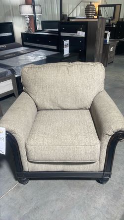 Oversized Accent Chair with Wood Frame
