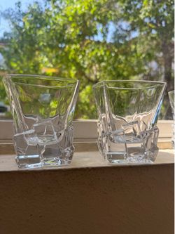 Square-cube Whiskey glasses
