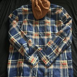 SHEIN Plaid Hoodie  
