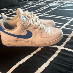 Blue And White Air Force 1s