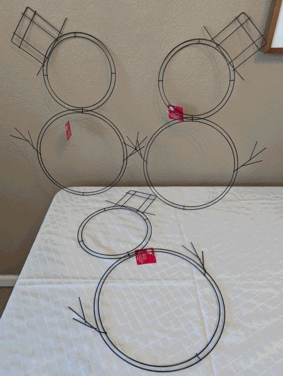 Snowman Wreath Forms - Set of 3 