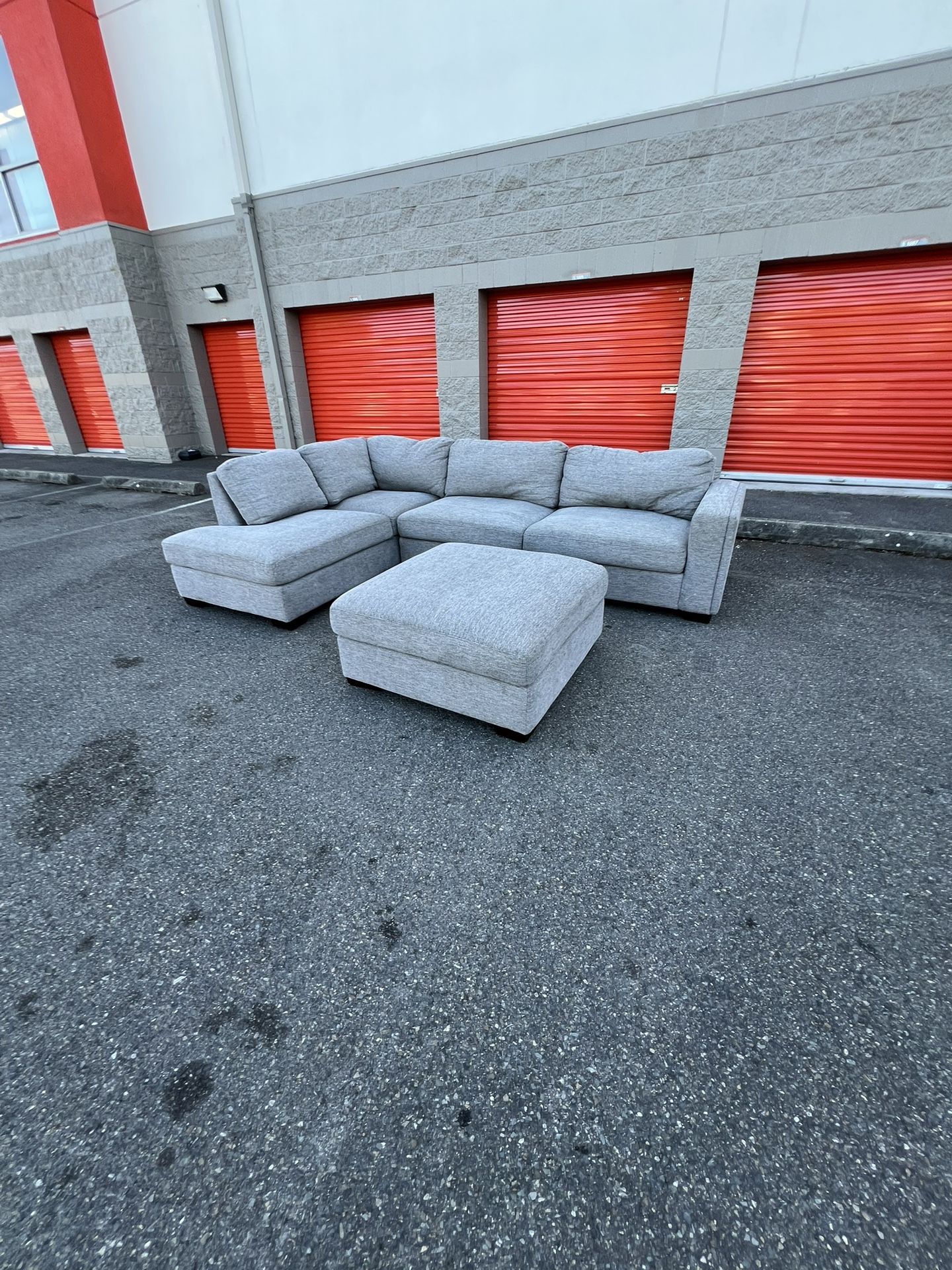 Costco Sectional Couch With Ottoman-FREE DELIVERY