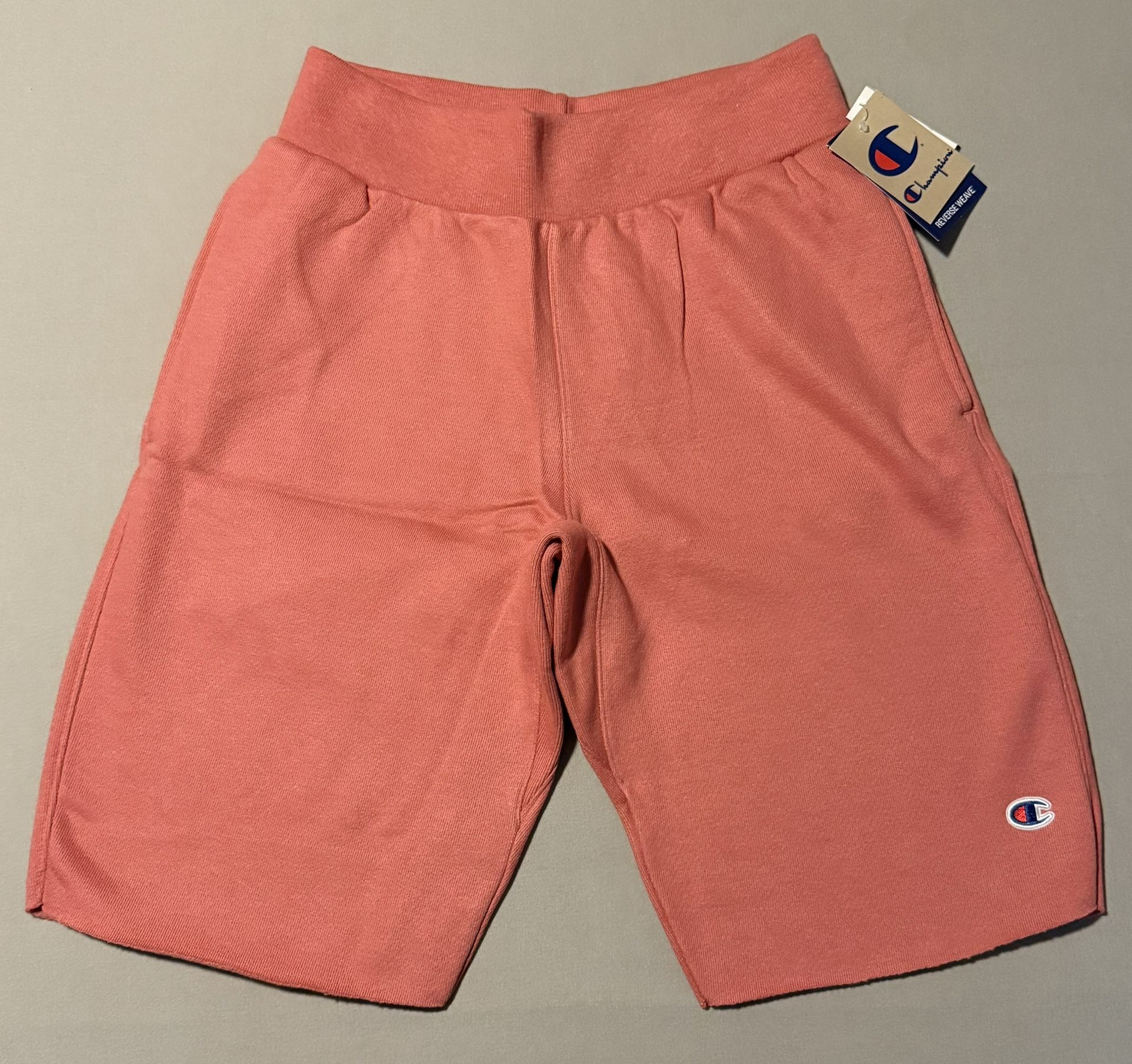 Champion Reverse Weave Cut Off Sweat Fleece Shorts Siesta Pink Brand New DS