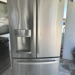 Ge Counter Depth, Three Door Stainless Steel Fridge