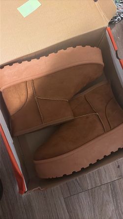 Chestnut Platform Mini Boots