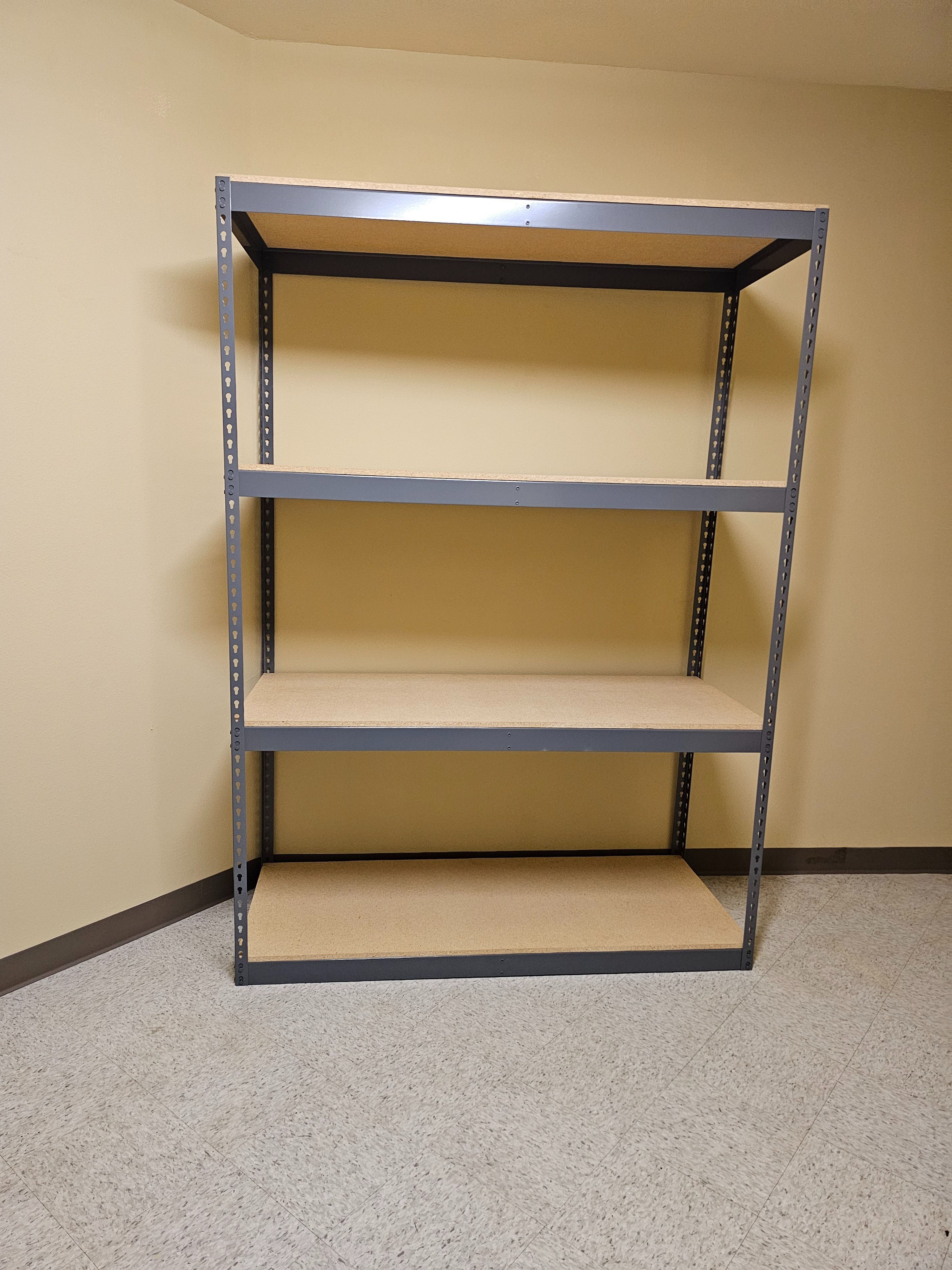 Shelving 60 in W x 24 in D Boltless Warehouse Shelves Garage Storage Racks 4 Tier Stronger Than Homedepot And Lowes Delivery Available
