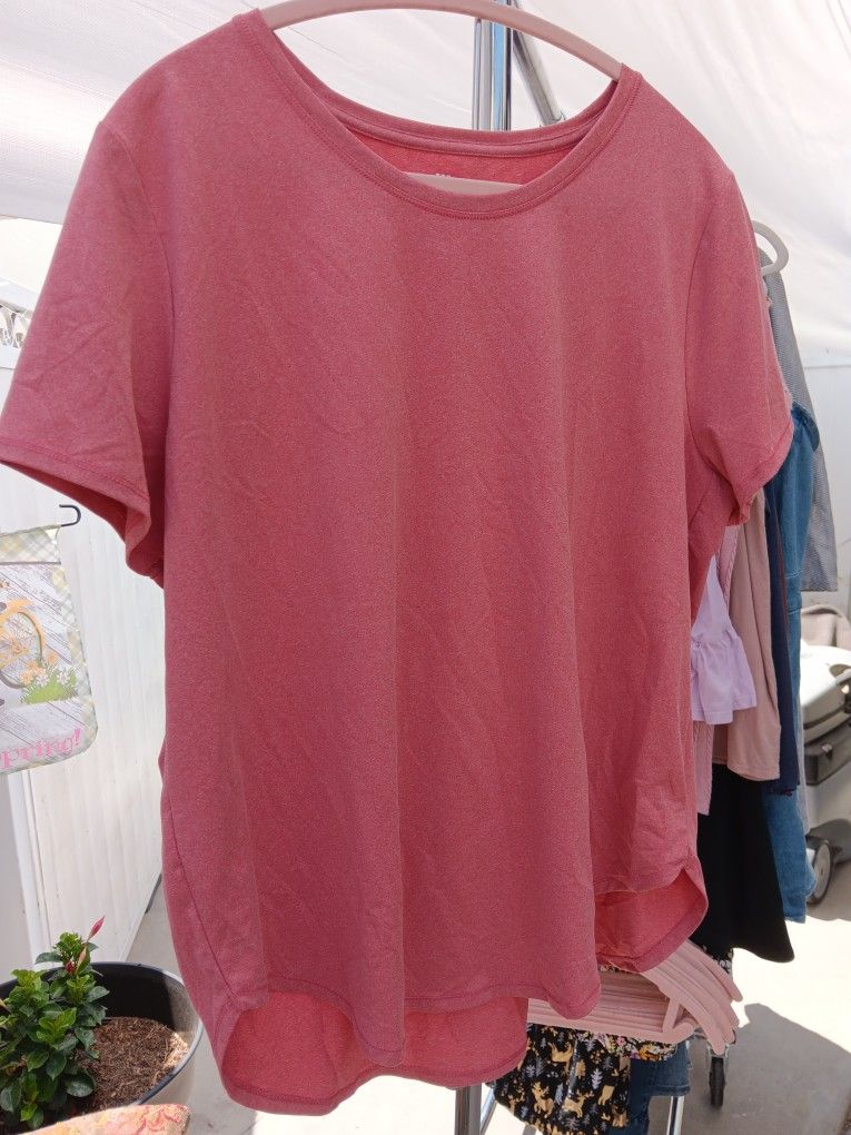 Red Womens Tunic Shirt