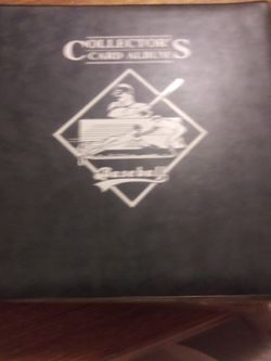 2 baseball card albums