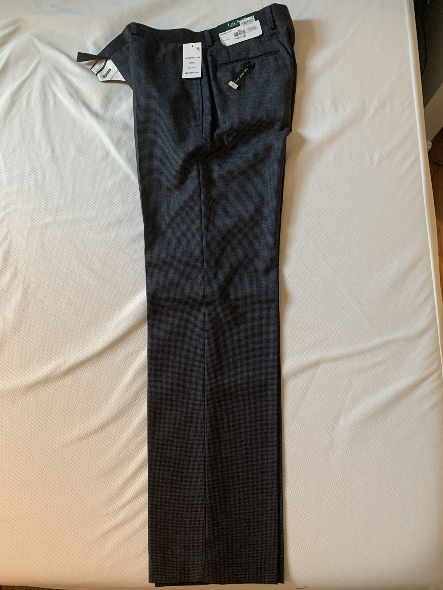 New Lauren Ralph Lauren 100% Wool Dress Pants 32W x 32L