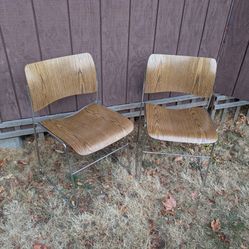 MCM Style Wood Chairs..David Rowland