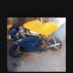 Project Mini Bike has a good motor just needs to be finished put together have all parts