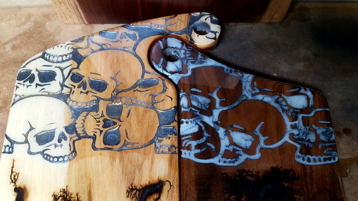 Serving/Cutting board with Coasters