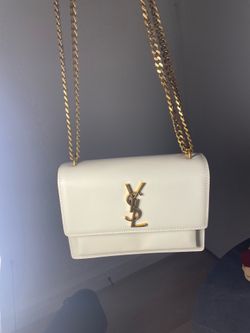 Condition 8/10 Saint Laurent Kate Medium Chain Bag Cream/White Gold Hardware