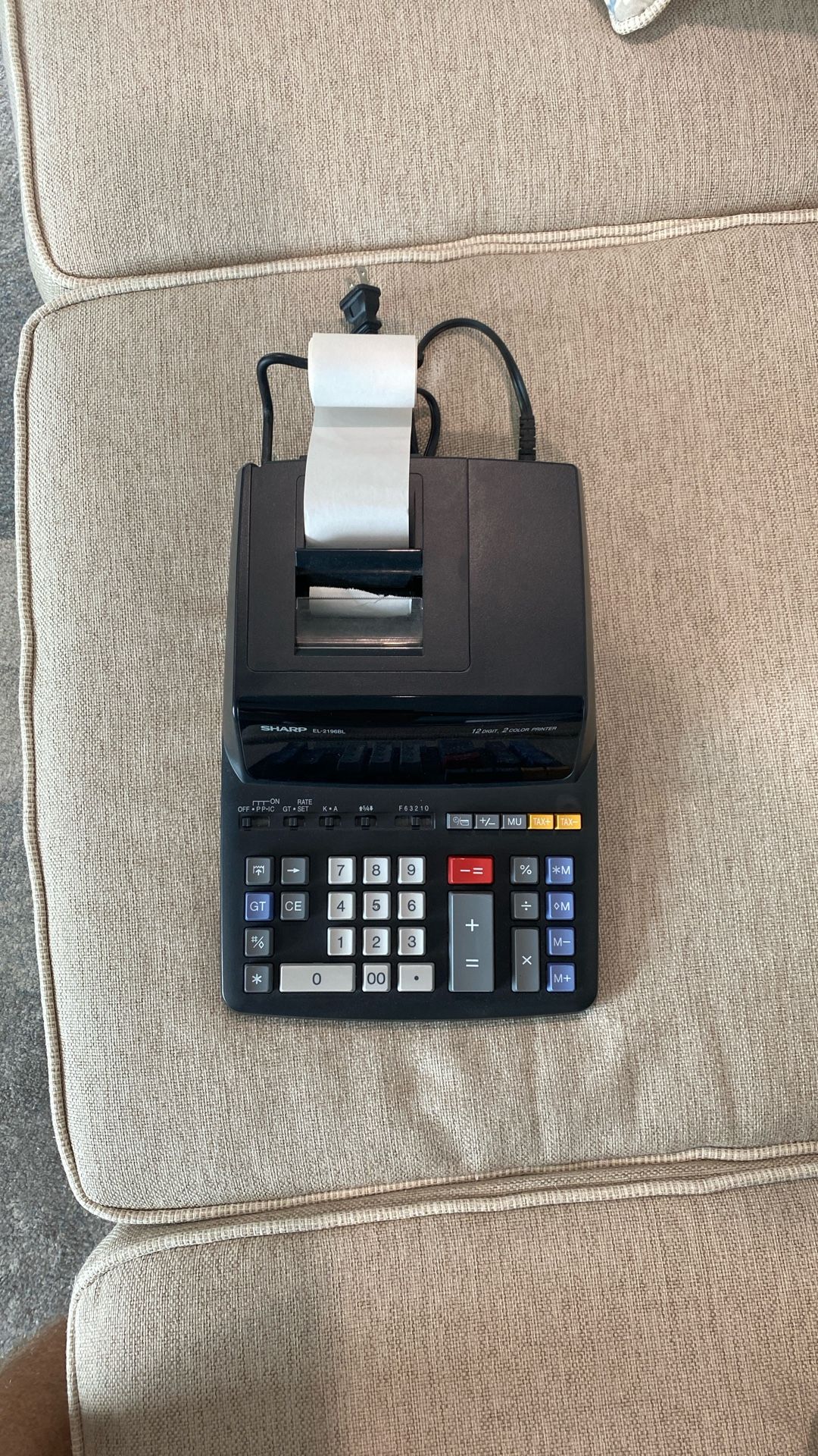 Sharp Calculator 2 Color Printer