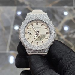 Custom MOISSANITE Iced Out G Shock