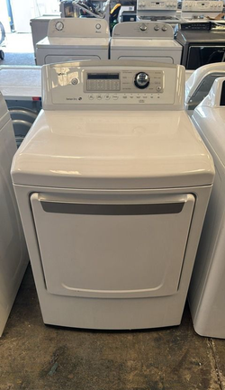 LG Electric Dryer – Sensor Dry, White, Clean and Ready