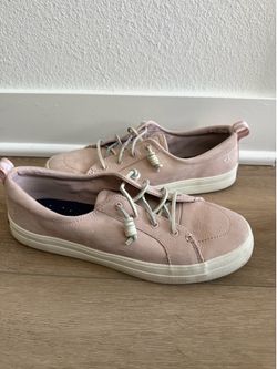 Sperry Top Sider Pink Crest Vibe Leather Sneakers Womens 9.5