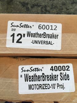 NEW Sunsetter Weatherbreaker 12’ front and 10’ lateral side panels - pick-up in AZ only