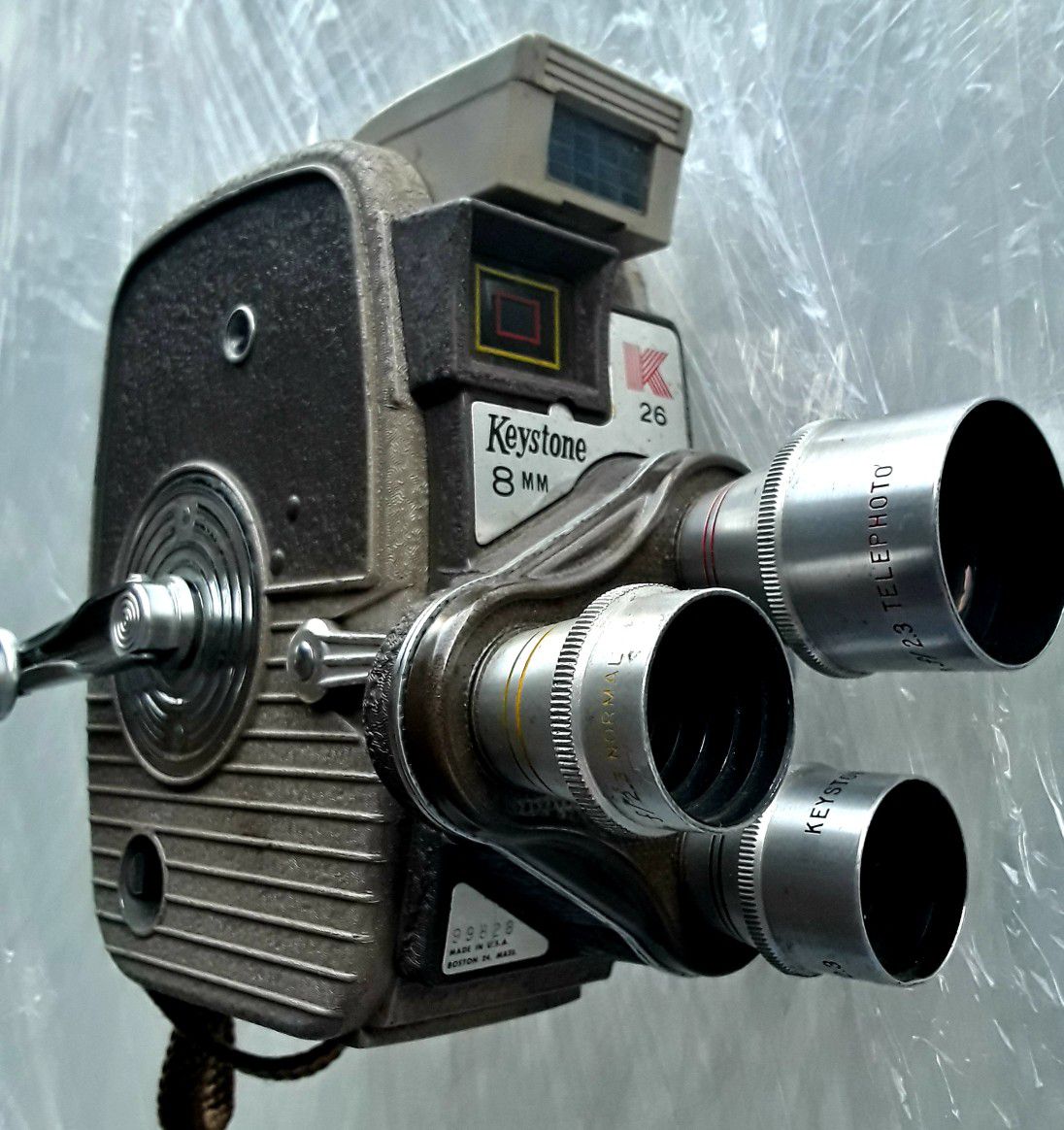 Vintage 8mm FILM Video Camera Bundle - Keystone 3 lens 8mm & Rever 8mm - Make Offer