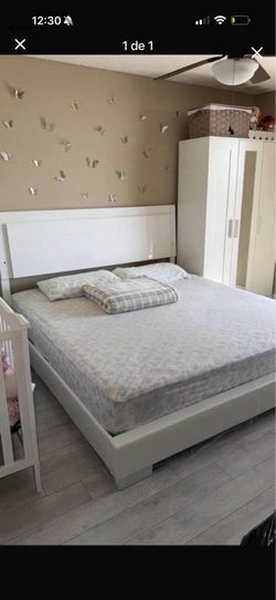Cama y box springs  size king