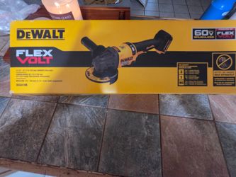 DeWalt FLEXVOLT 60V MAX Angle Grinder (Model DCG418B) is a cordless, brushless 4-1/2" to 6" angle grinder