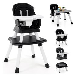 New Baby High Chair, 8 in 1 Convertible Highchair for Babies & Toddlers | Booster Seat | Table and Chair Set | Building Block Table | Toddler Chair 