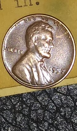 1957 Wheat Penny Extra I Between B &E In Liberty And. 9 Is Filled In 1957