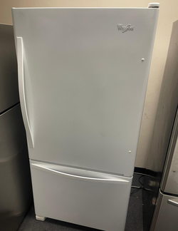 Energy Efficient Whirlpool Bottom Freezer - White
