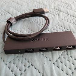 Anker 4-Port USB 3.0 Hub, Ultra-Slim Data USB Hub with 2 ft Extended Cable [Charging Not Supported], for MacBook, Mac Pro, Mac mini, iMac, Surface Pro