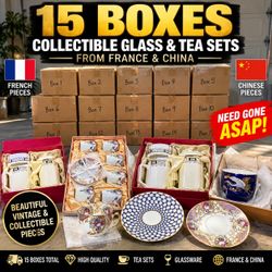 15 Boxes Collectible Tea Sets France & China
